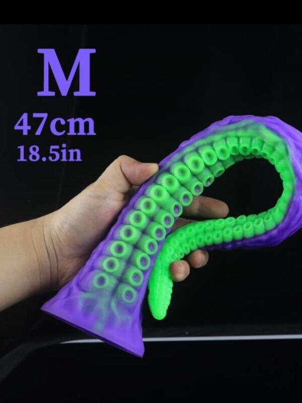 Octopus Dildo Ass or Vag Play Long Silicone Dildo (5.0) - Image 5