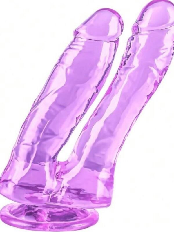 Double Realistic Dildo 6.9 Inch Lifelike Suction Cup Dildo (4.75) - Image 4
