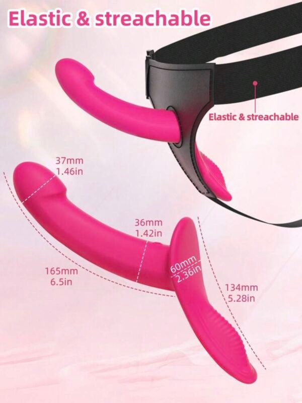 Strap-On Vibrating Dildo 10 Vibration Settings With Clitoral Vibration (5.0) - Image 5