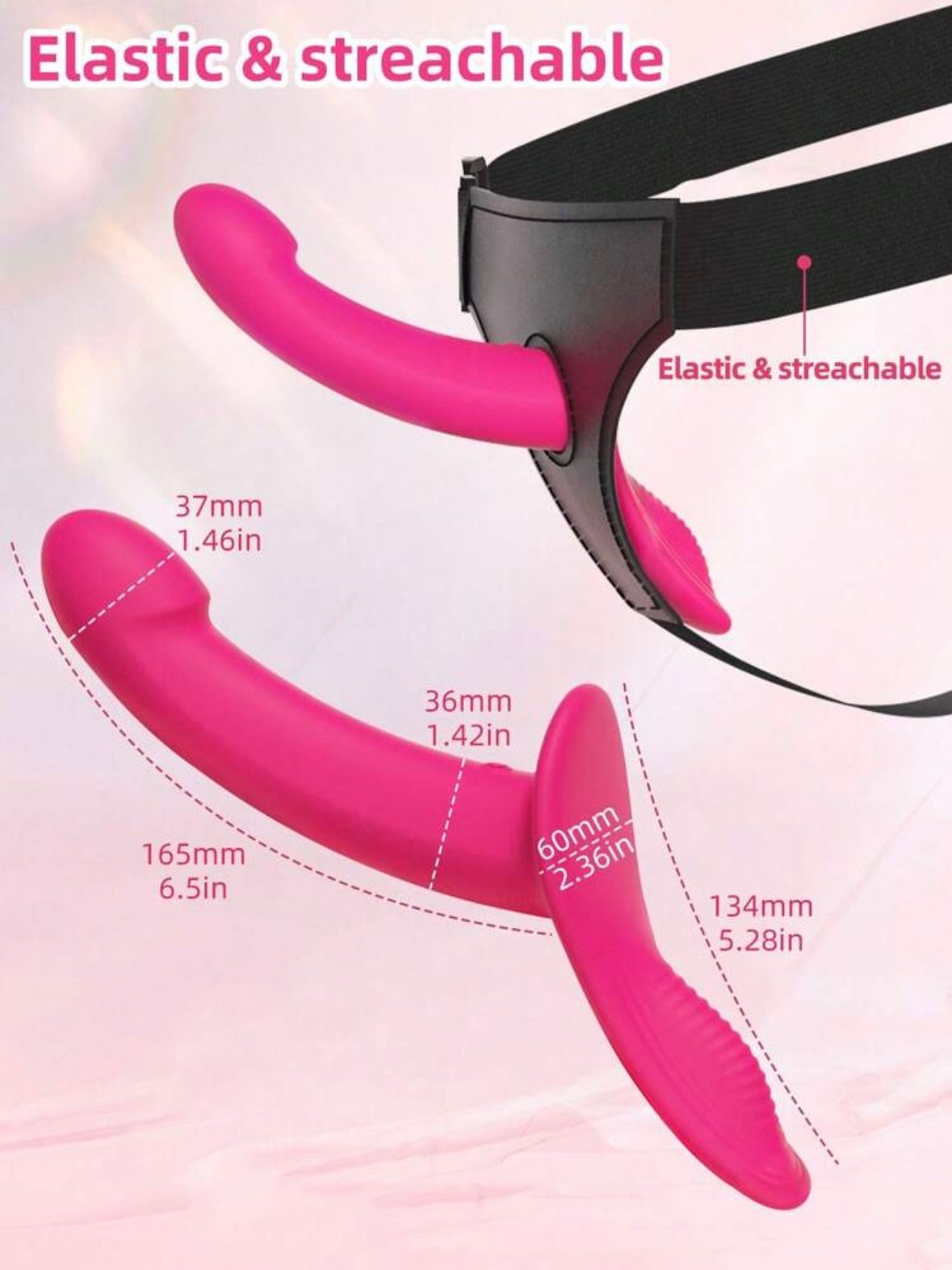 Strap-On Vibrating Dildo 10 Vibration Settings With Clitoral Vibration (5.0) - Image 5