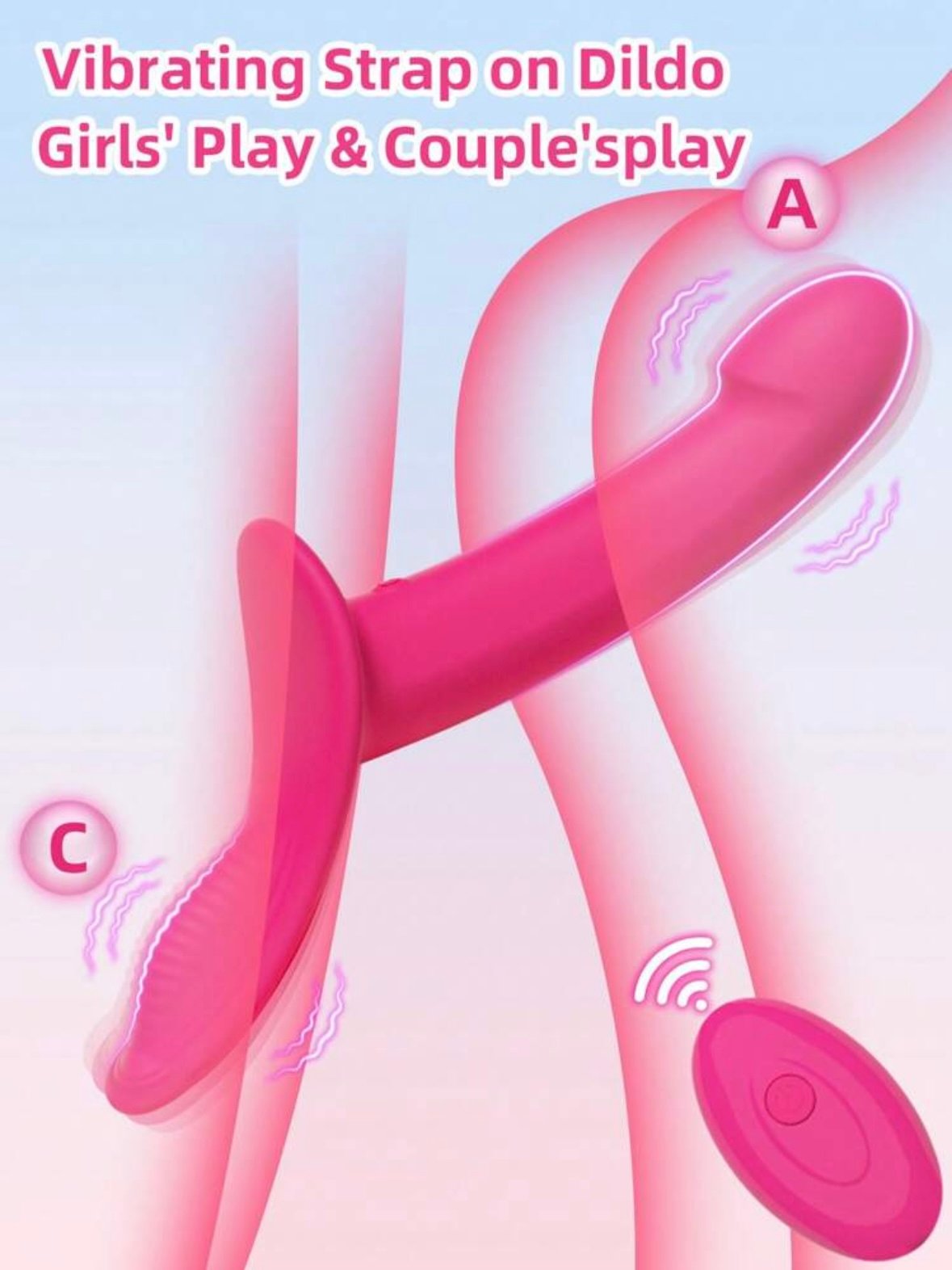 Strap-On Vibrating Dildo 10 Vibration Settings With Clitoral Vibration (5.0) - Image 6