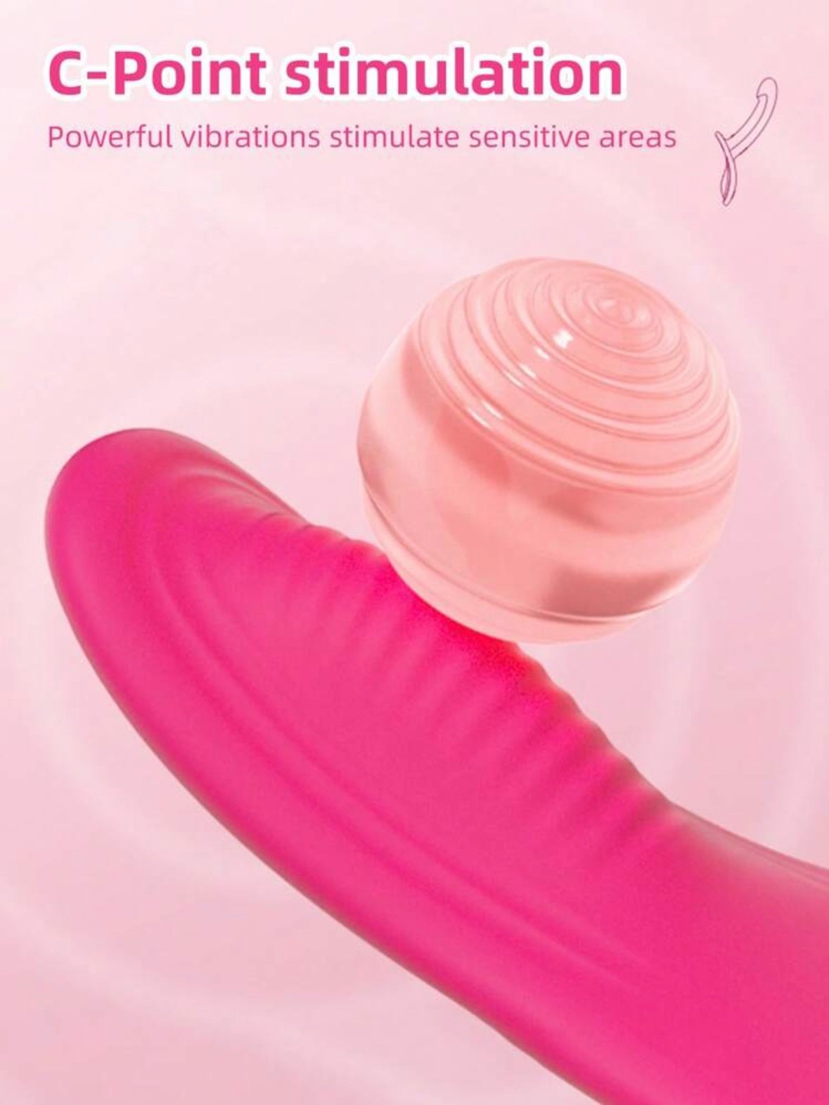 Strap-On Vibrating Dildo 10 Vibration Settings With Clitoral Vibration (5.0) - Image 3