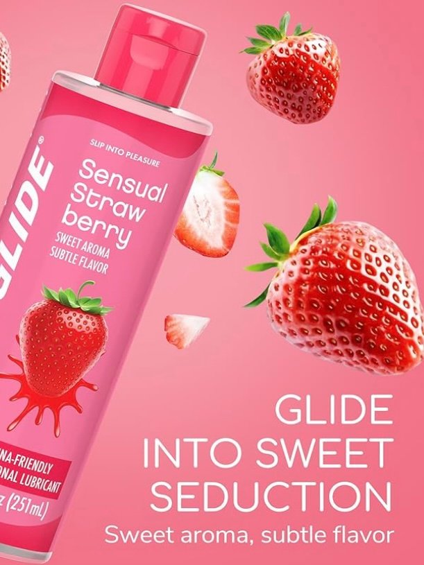 Sensual Strawberry Flavored Astroglide Water Based Lube 8.5oz Bottle Safe For Toys (4.50) - Image 6