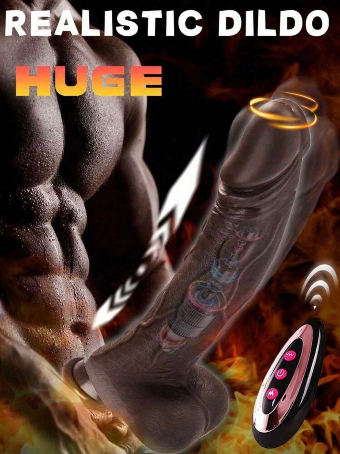 Dildo Vibrating & Thrusting Silicone Remote Controlled Dildo (4.78)