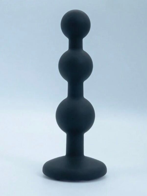 3 Ball Anal Beads Silicone Sex Plug With Crystal Base (4.89) - Image 3