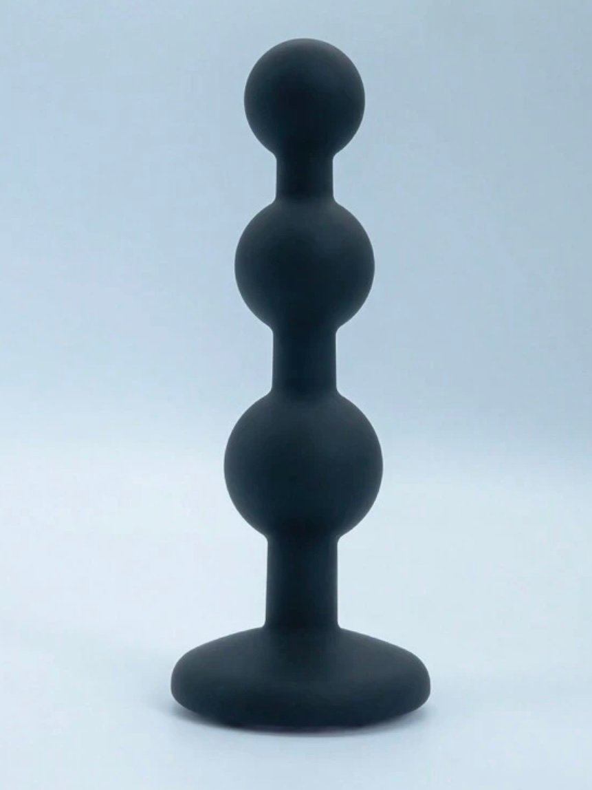 3 Ball Anal Beads Silicone Sex Plug With Crystal Base (4.89) - Image 3
