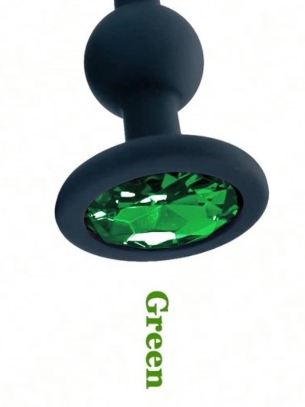 3 Ball Anal Beads Silicone Sex Plug With Crystal Base (4.89) - Image 10