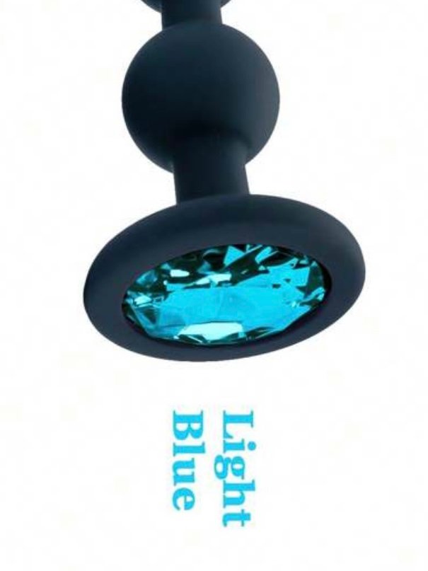 3 Ball Anal Beads Silicone Sex Plug With Crystal Base (4.89) - Image 9