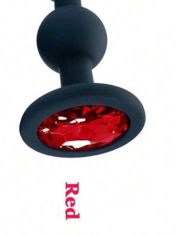 3 Ball Anal Beads Silicone Sex Plug With Crystal Base (4.89) - Image 11
