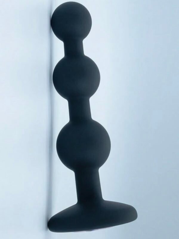 3 Ball Anal Beads Silicone Sex Plug With Crystal Base (4.89) - Image 2