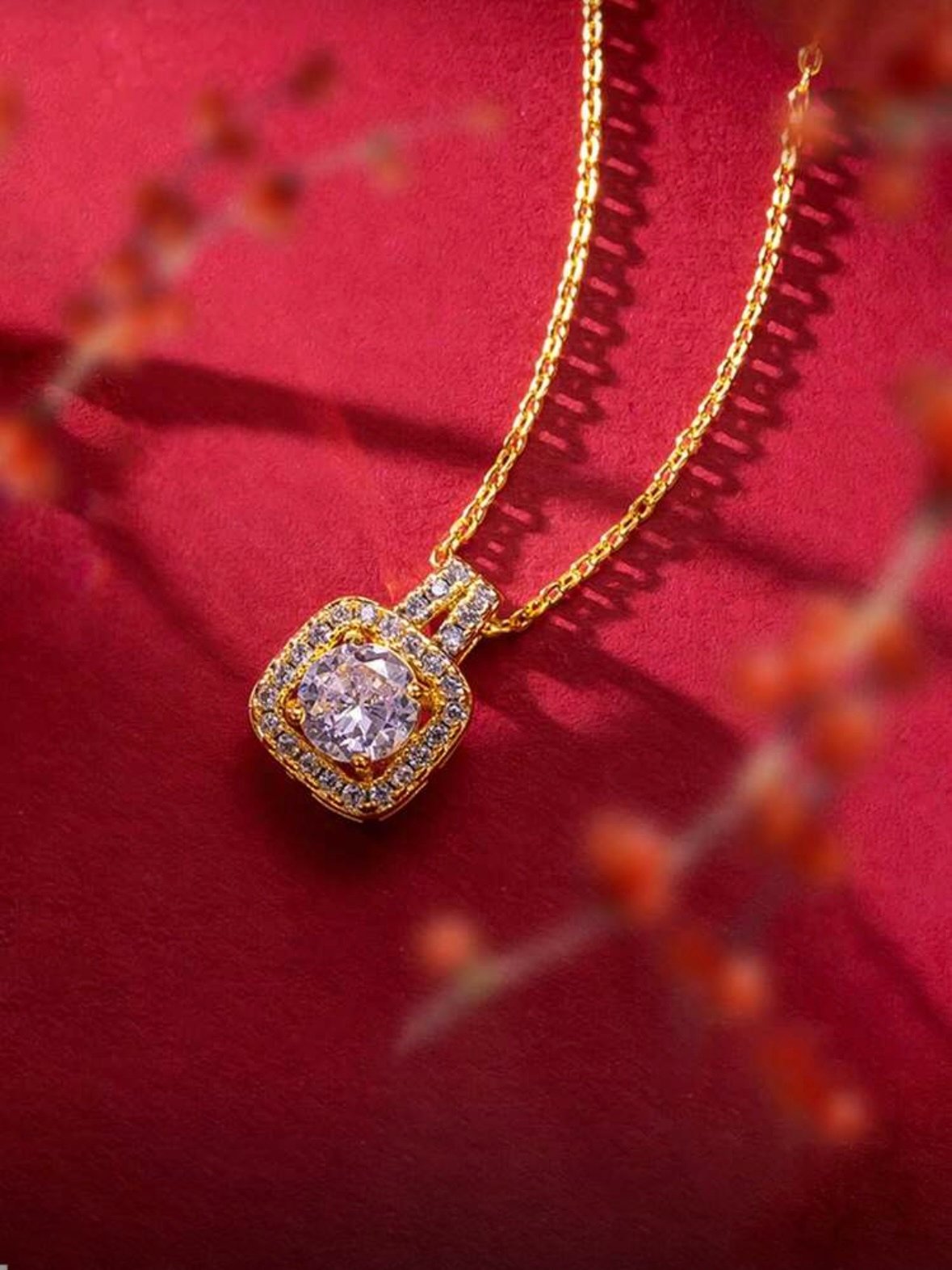 Square Rhinestone Jewelry Set Earrings Necklace & Ring (4.89) - Image 7