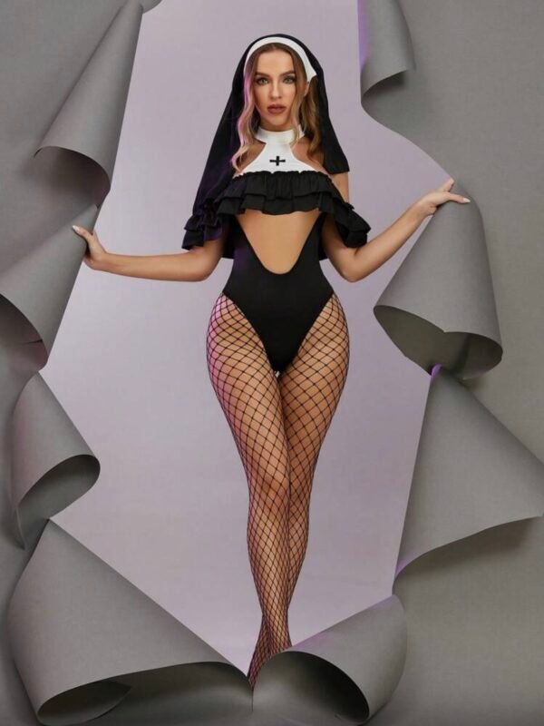 Women's Sexy Nun Halloween Costume (4.84) - Image 6