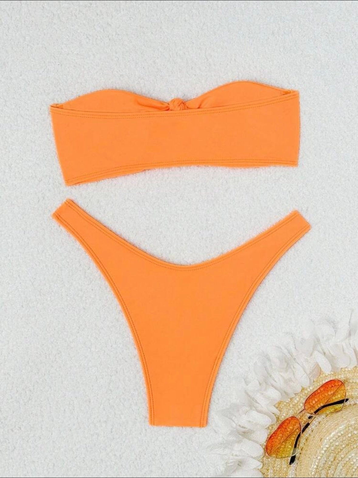 Bikini Set Strapless Top & High Cut Bottom 2 Piece Bathing Suit (4.94) - Image 4