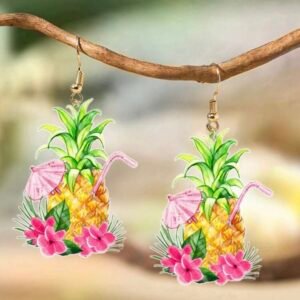 Screenshot Tropical Vacation Cocktail Earring Set Summer Beach Earrings (5.0)