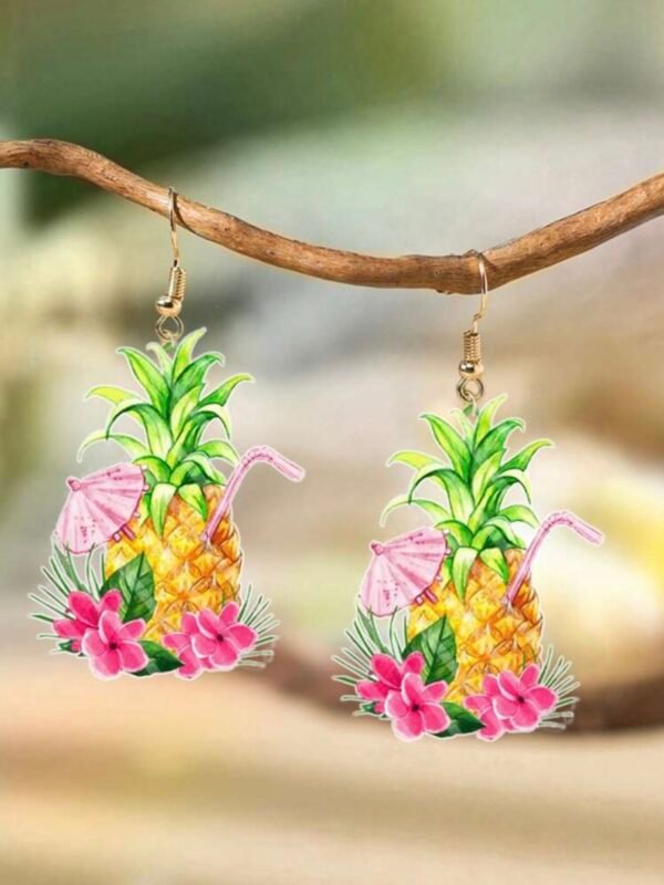 Tropical Vacation Cocktail Earring Set Summer Beach Earrings (5.0)