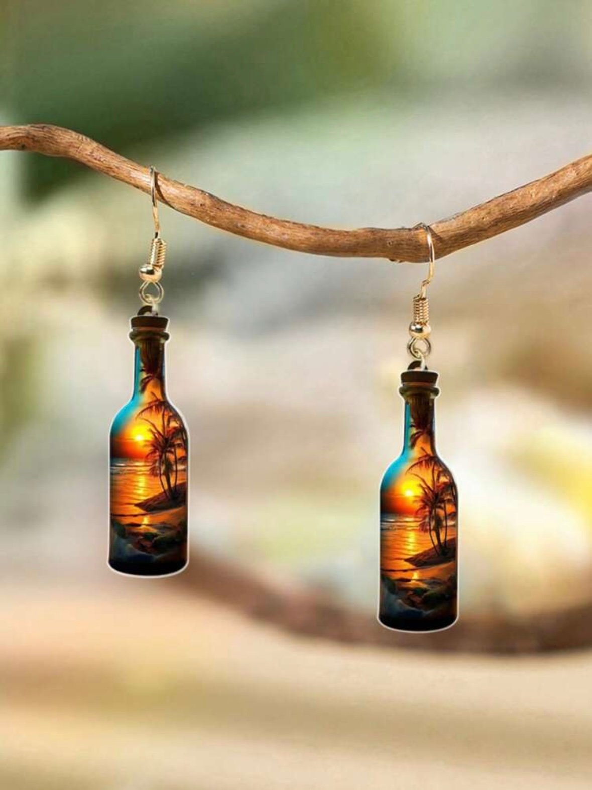 Tropical Vacation Cocktail Earring Set Summer Beach Earrings (5.0) - Image 4