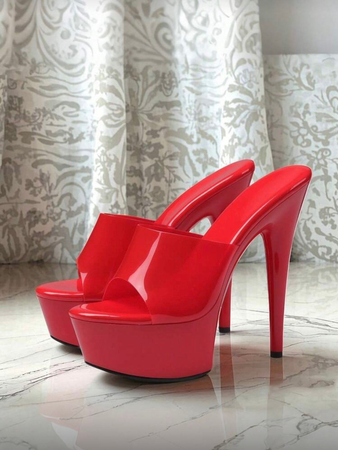 Platform Women's Stiletto Ultra High Heels Open Toe (5.0) - Image 2