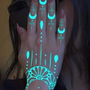 Screenshot Glow In The Dark Body Art Temporary Tattoo Sticker Face & Body (4.87)