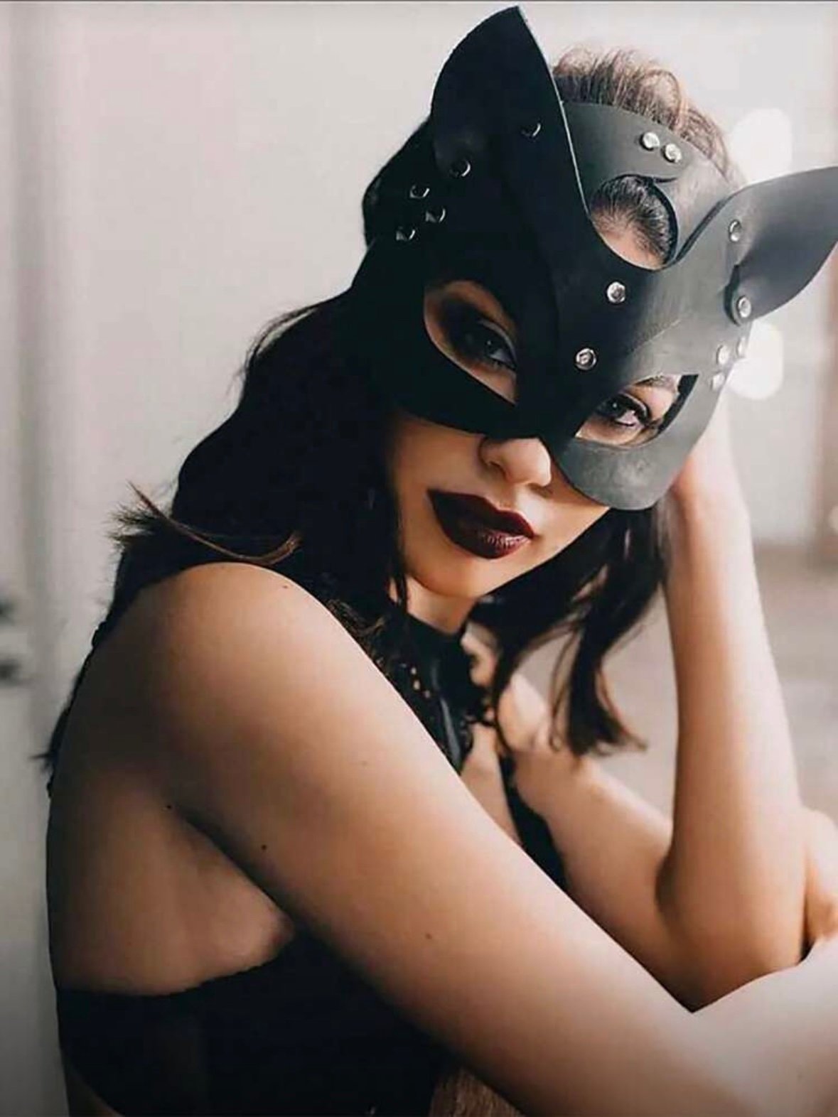 Kitty PU Leather Erotic Cat Mask (4.73) - Image 2