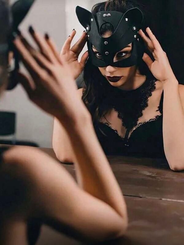 Kitty PU Leather Erotic Cat Mask (4.73) - Image 4