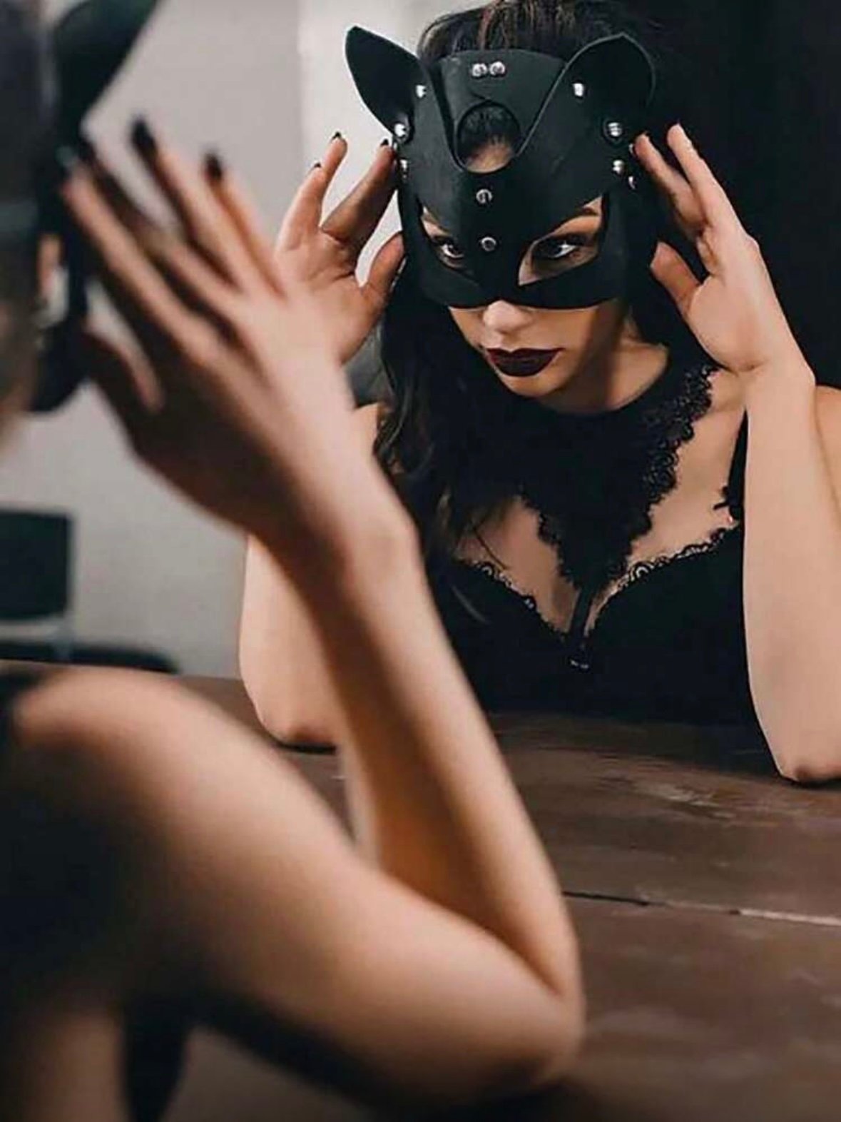Kitty PU Leather Erotic Cat Mask (4.73) - Image 4