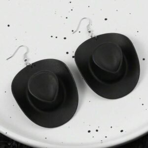 Screenshot Black Cowgirl Hat Earrings For Women (4.90)