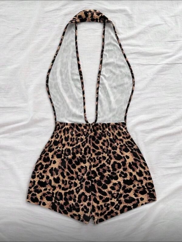 Animal Print Sexy Fitted Romper For Women (4.86) - Image 4