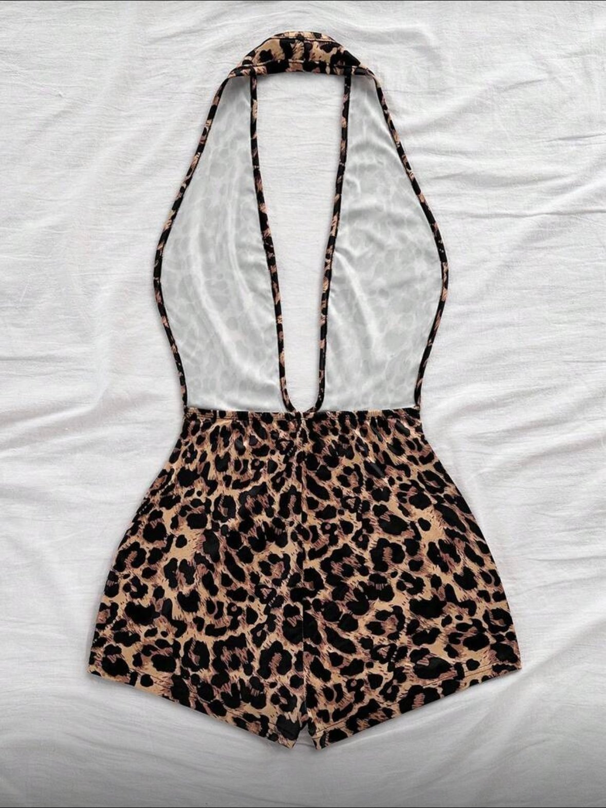 Animal Print Sexy Fitted Romper For Women (4.86) - Image 4