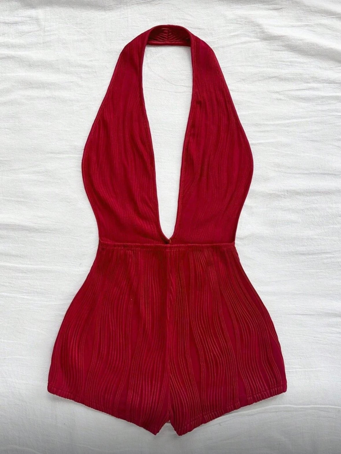 Red Sexy Fitted Romper For Women (4.86) - Image 3