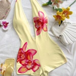 Screenshot Floral Sexy Fitted Romper For Women (4.86)