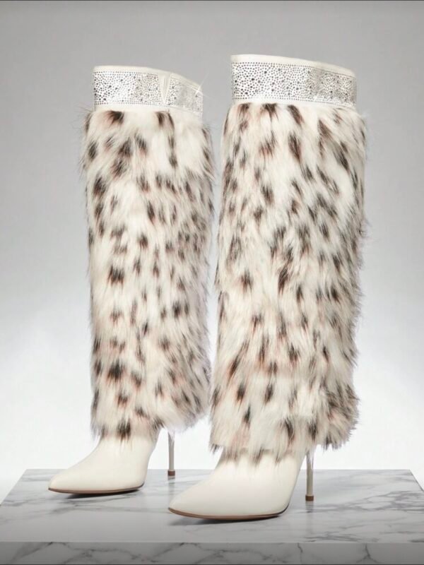 Fashion Furry Women's Stiletto Sexy Boots (5.0) - Image 2