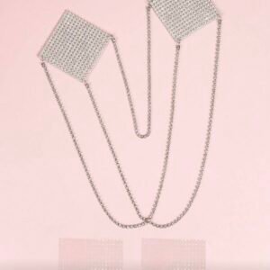 Screenshot Women's Rhinestone Chain Nipple Sticker Pasties (5.0)