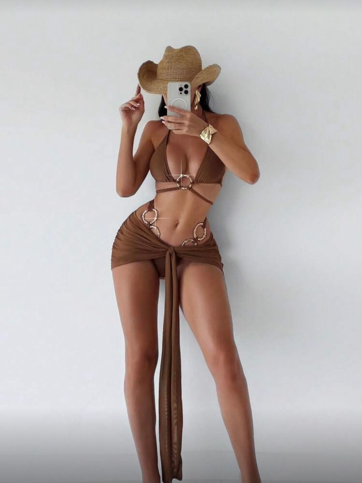 Sexy 3 Piece Bikini Set Skirt & Bikini Combination (4.96)