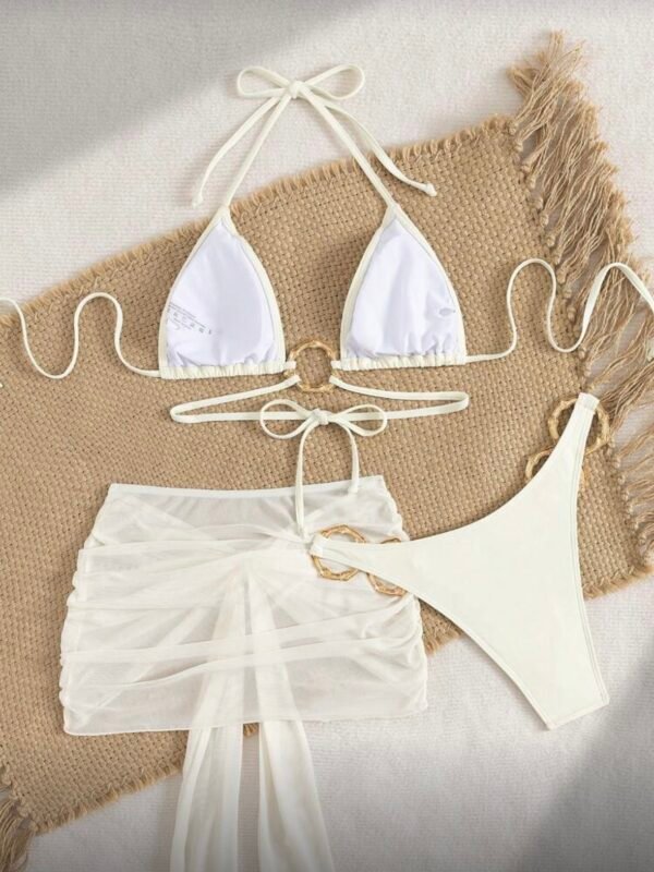 Sexy 3 Piece Bikini Set Skirt & Bikini Combination (4.96) - Image 9