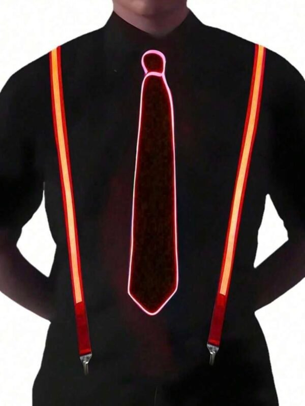 Luminous Bow Tie or Suspenders For Men LED Suspenders (4.83) - Image 5