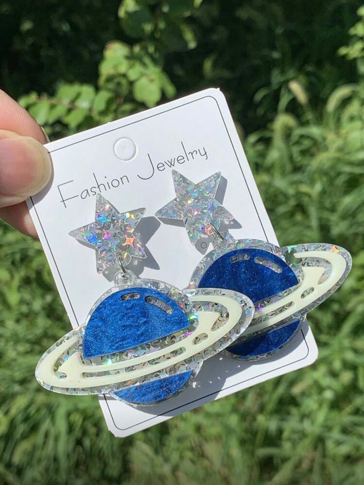 Pair Of Acrylic Planet Earrings (4.93) - Image 5