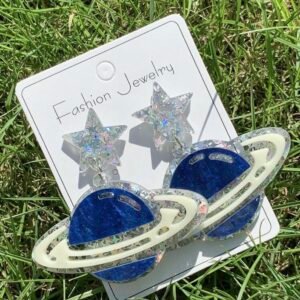 Screenshot Pair Of Acrylic Planet Earrings (4.93)